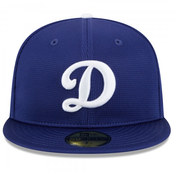 Бейсболка Los Angeles Dodgers New Era Royal 2025 Spring Training 59FIFTY