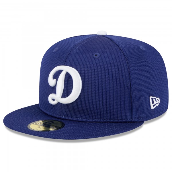 Бейсболка Los Angeles Dodgers New Era Royal 2025 Spring Training 59FIFTY