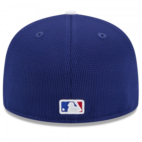 Бейсболка Los Angeles Dodgers New Era Royal 2025 Spring Training 59FIFTY