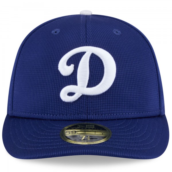 Бейсболка Los Angeles Dodgers New Era Royal 2025 Spring Training Low Profile 59FIFTY