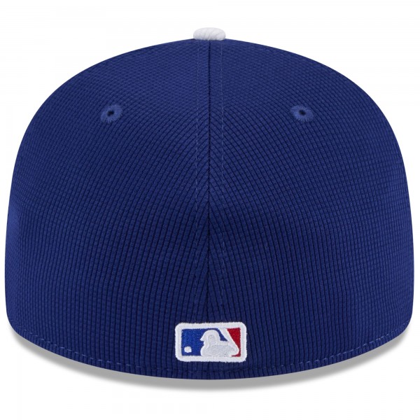 Бейсболка Los Angeles Dodgers New Era Royal 2025 Spring Training Low Profile 59FIFTY