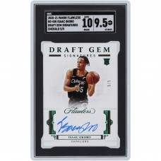 Isaac Okoro Cleveland Cavaliers Autographed 2020-21 Panini Flawless Draft Gem Emerald #DG-IOK #5/5 SGC Authenticated 9.5/10 Rookie Card