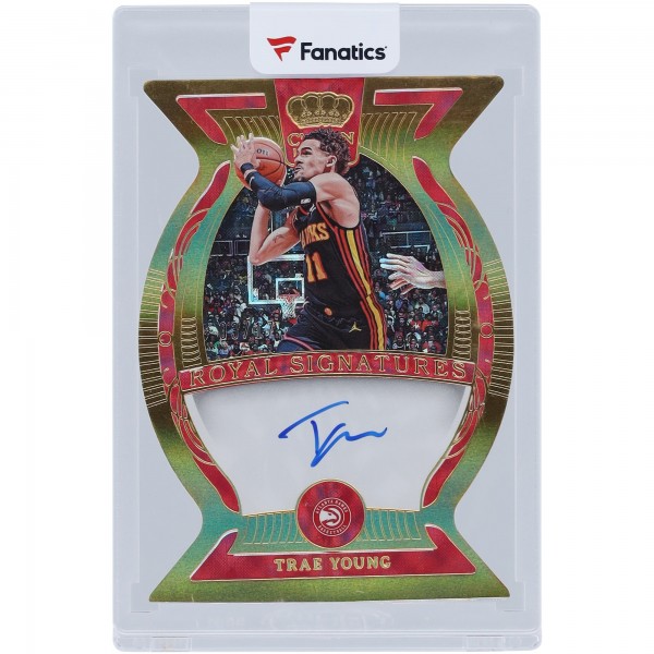 Trae Young Atlanta Hawks Autographed 2023-24 Panini Crown Royale Royal Signatures #RS-YNG #3/17 Card