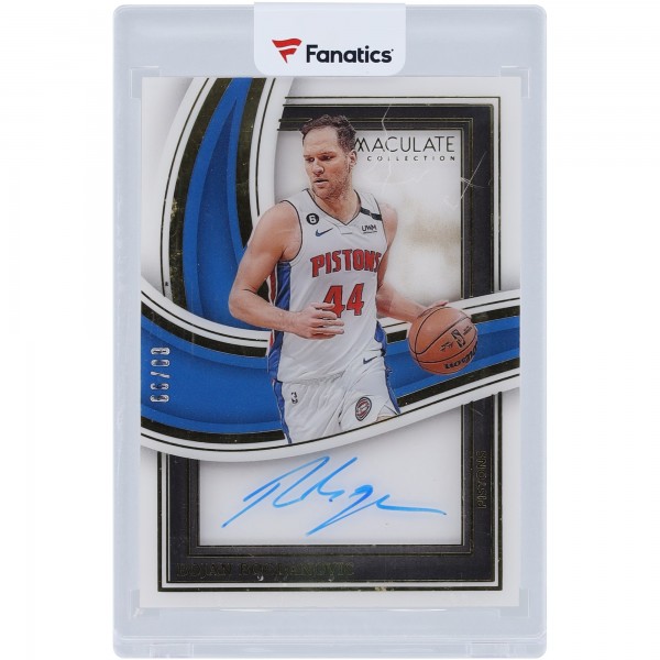 Bojan Bogdanovic Detroit Pistons Autographed 2022-23 Panini Immaculate Collection #SBS-BOJ #80/99 Card