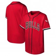 Игровая джерси Chicago Bulls Youth Stitch Full-Button Baseball  - Red