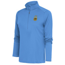 Женская Argentina National Team Antigua Tribute Half-Zip Pullover Top - Powder Blue