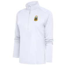 Женская Argentina National Team Antigua Tribute Half-Zip Pullover Top - White