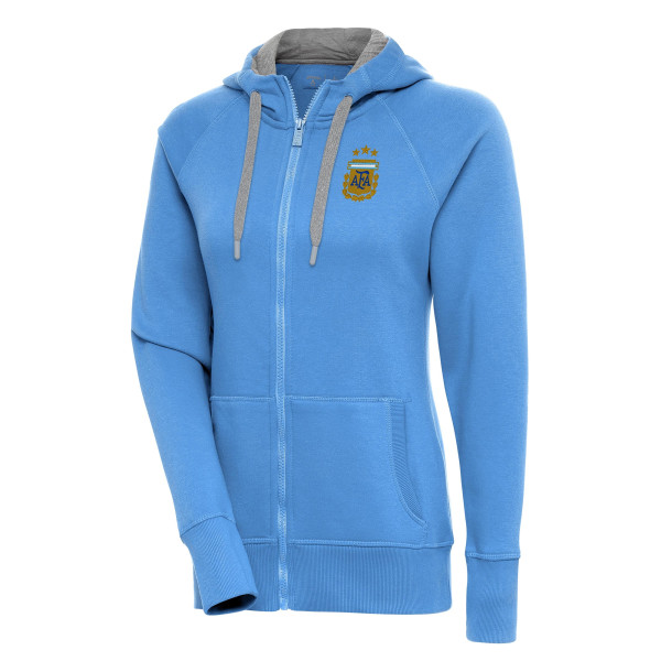 Женская Толстовка Argentina National Team Antigua Victory Full-Zip - Powder Blue