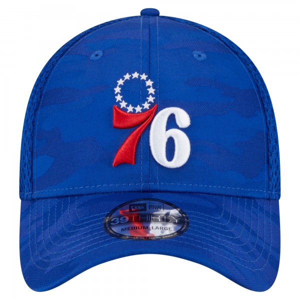 Бейсболка Philadelphia 76ers New Era Royal Subtle Camo 39THIRTY