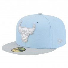 Бейсболка Chicago Bulls New Era Light Blue/Gray Color Pack 2-Tone 59FIFTY