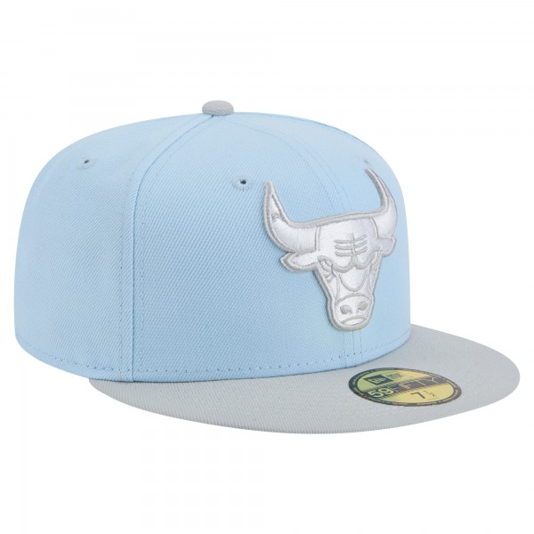 Бейсболка Chicago Bulls New Era Light Blue/Gray Color Pack 2-Tone 59FIFTY