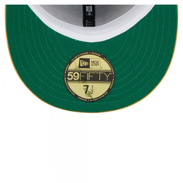 Бейсболка Los Angeles Lakers New Era Purple/Gold Throwback Satin Vintage Pin Two-Tone 59FIFTY