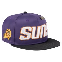 Бейсболка Phoenix Suns New Era Purple/Black Throwback Satin Vintage Pin Two-Tone 59FIFTY