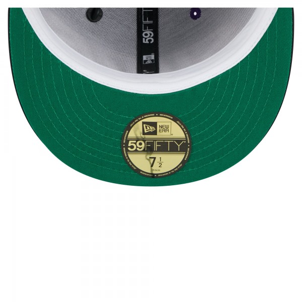 Бейсболка Phoenix Suns New Era Purple/Black Throwback Satin Vintage Pin Two-Tone 59FIFTY