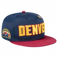 Бейсболка Denver Nuggets New Era Navy/Red Throwback Satin Vintage Pin Two-Tone 59FIFTY