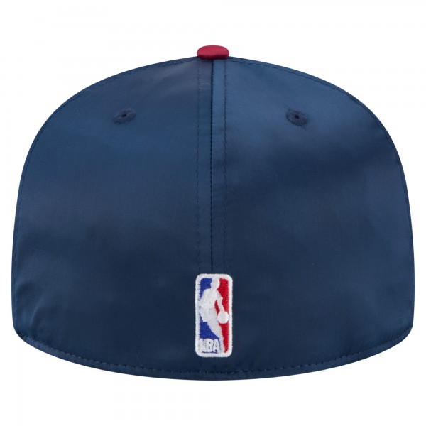 Бейсболка Denver Nuggets New Era Navy/Red Throwback Satin Vintage Pin Two-Tone 59FIFTY