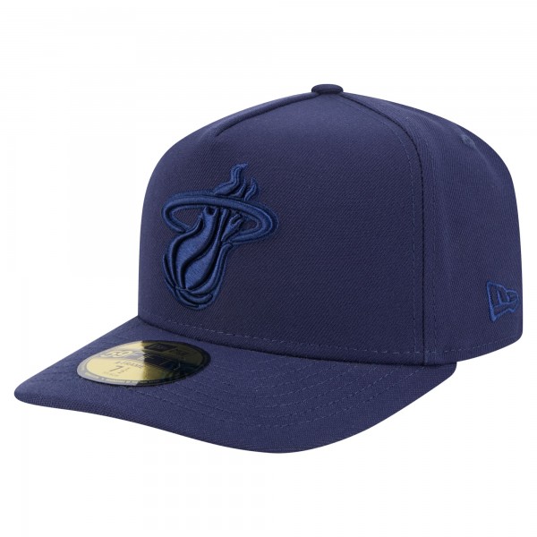 Бейсболка Miami Heat New Era Navy Colorpack A-Frame Pinch Front 59FIFTY