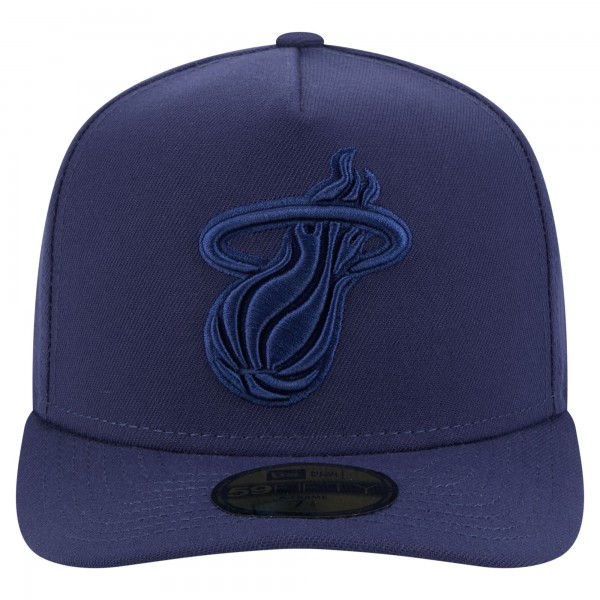 Бейсболка Miami Heat New Era Navy Colorpack A-Frame Pinch Front 59FIFTY