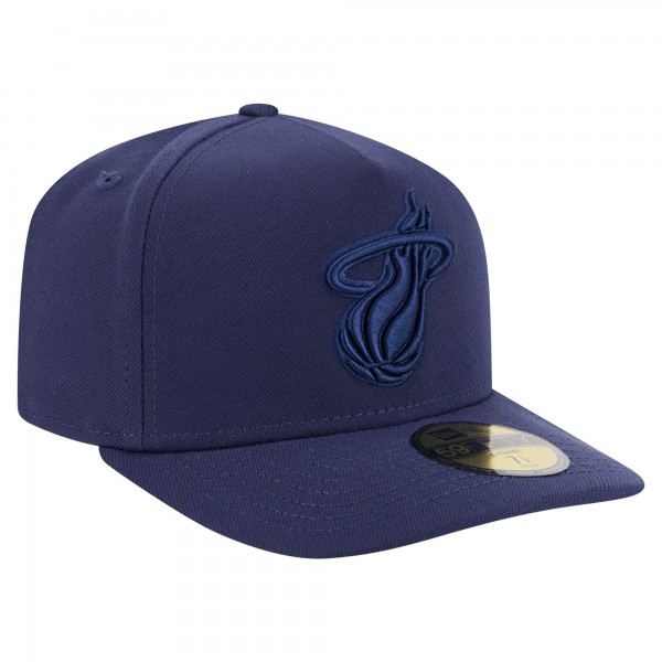 Бейсболка Miami Heat New Era Navy Colorpack A-Frame Pinch Front 59FIFTY