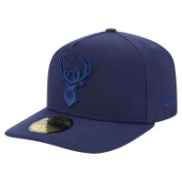 Бейсболка Milwaukee Bucks New Era Navy Colorpack A-Frame Pinch Front 59FIFTY