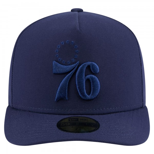 Бейсболка Philadelphia 76ers New Era Navy Colorpack A-Frame Pinch Front 59FIFTY