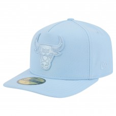 Бейсболка Chicago Bulls New Era Light Blue Colorpack A-Frame Pinch Front 59FIFTY