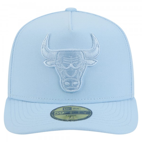 Бейсболка Chicago Bulls New Era Light Blue Colorpack A-Frame Pinch Front 59FIFTY