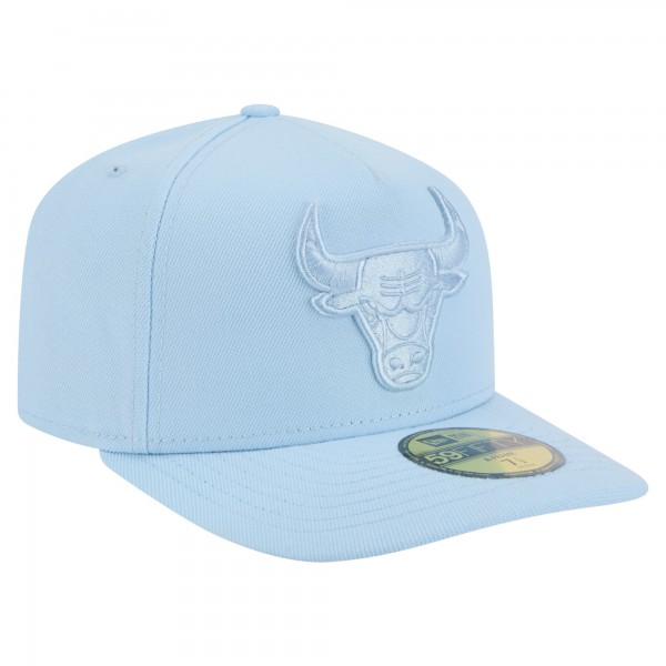 Бейсболка Chicago Bulls New Era Light Blue Colorpack A-Frame Pinch Front 59FIFTY