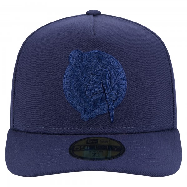 Бейсболка Boston Celtics New Era Navy Colorpack A-Frame Pinch Front 59FIFTY
