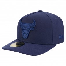 Бейсболка Chicago Bulls New Era Navy Colorpack A-Frame Pinch Front 59FIFTY