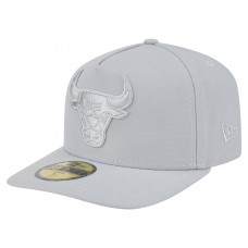 Бейсболка Chicago Bulls New Era Gray Colorpack A-Frame Pinch Front 59FIFTY