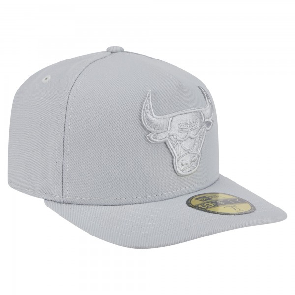 Бейсболка Chicago Bulls New Era Gray Colorpack A-Frame Pinch Front 59FIFTY