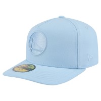 Бейсболка Golden State Warriors New Era Light Blue Colorpack A-Frame Pinch Front 59FIFTY