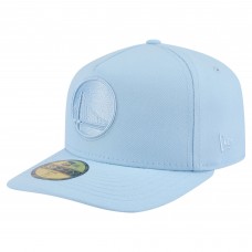Бейсболка Golden State Warriors New Era Light Blue Colorpack A-Frame Pinch Front 59FIFTY