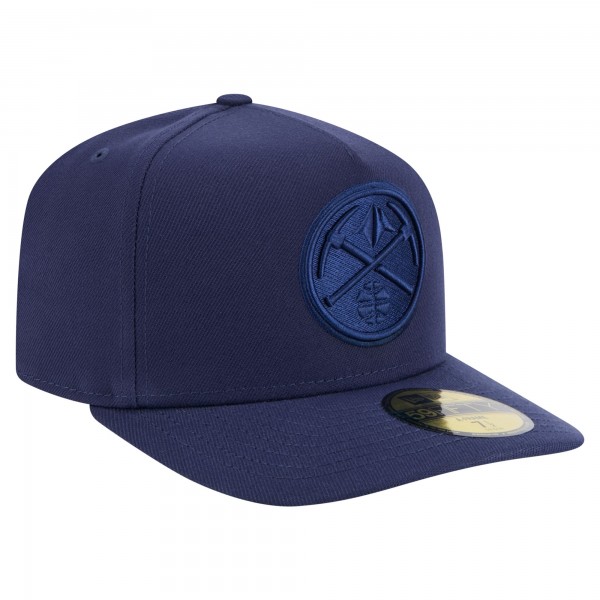 Бейсболка Denver Nuggets New Era Navy Colorpack A-Frame Pinch Front 59FIFTY