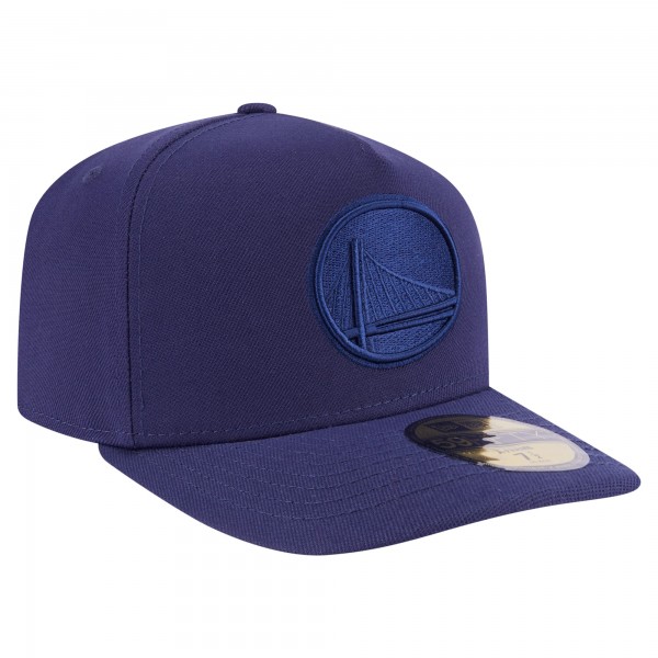 Бейсболка Golden State Warriors New Era Navy Colorpack A-Frame Pinch Front 59FIFTY