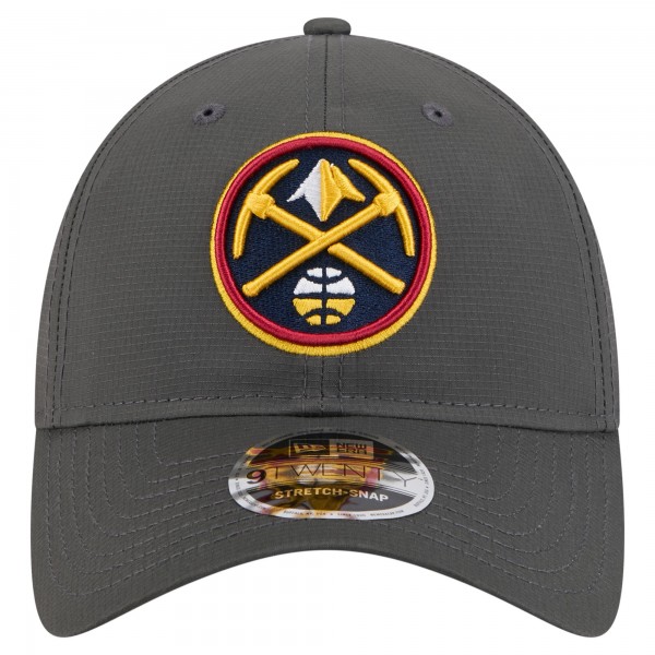 Бейсболка Denver Nuggets New Era Charcoal Active Ripstop 9TWENTY