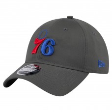Бейсболка Philadelphia 76ers New Era Charcoal Active Ripstop 9TWENTY