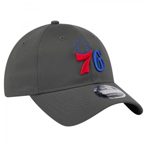 Бейсболка Philadelphia 76ers New Era Charcoal Active Ripstop 9TWENTY