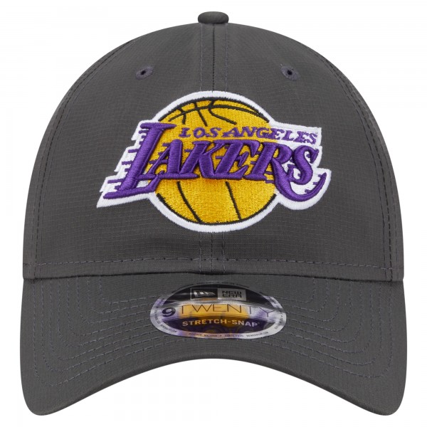 Бейсболка Los Angeles Lakers New Era Charcoal Active Ripstop 9TWENTY