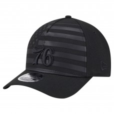 Бейсболка Philadelphia 76ers New Era Black Game Day Flag A-Frame 9FORTY