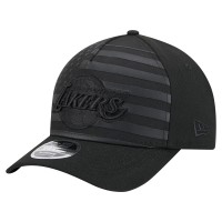 Бейсболка Los Angeles Lakers New Era Black Game Day Flag A-Frame 9FORTY