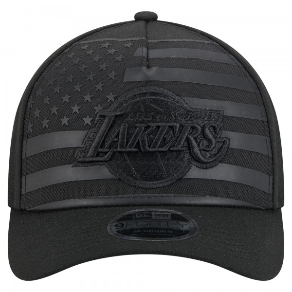 Бейсболка Los Angeles Lakers New Era Black Game Day Flag A-Frame 9FORTY