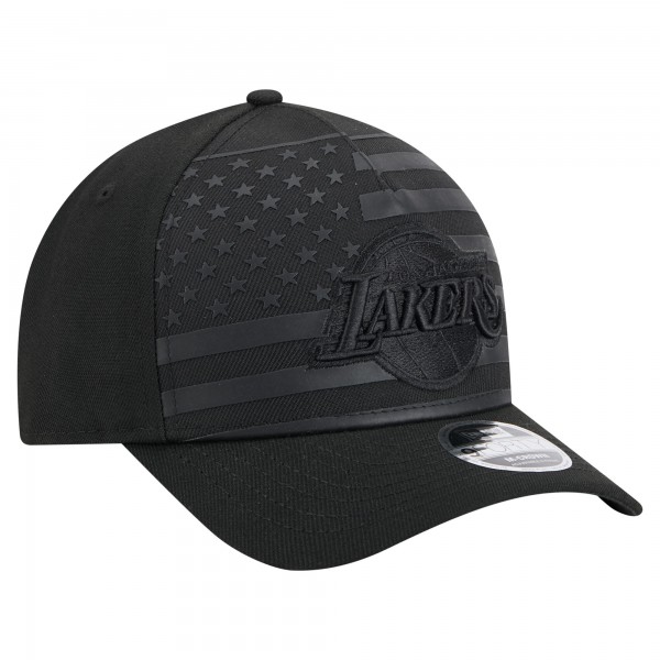 Бейсболка Los Angeles Lakers New Era Black Game Day Flag A-Frame 9FORTY