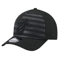 Бейсболка Miami Heat New Era Black Game Day Flag A-Frame 9FORTY
