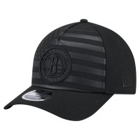 Бейсболка Brooklyn Nets New Era Black Game Day Flag A-Frame 9FORTY