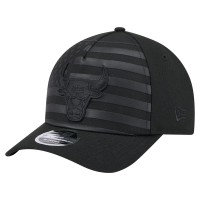Бейсболка Chicago Bulls New Era Black Game Day Flag A-Frame 9FORTY