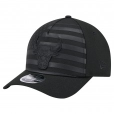 Бейсболка Chicago Bulls New Era Black Game Day Flag A-Frame 9FORTY
