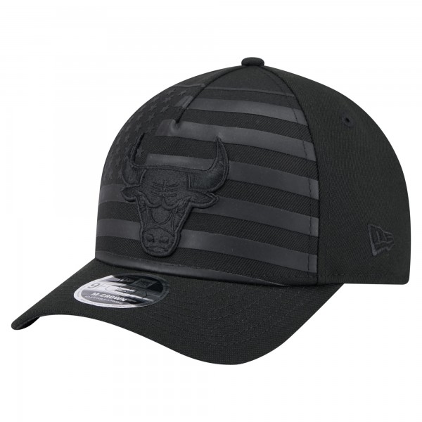 Бейсболка Chicago Bulls New Era Black Game Day Flag A-Frame 9FORTY