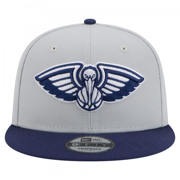 Бейсболка New Orleans Pelicans New Era Gray/Navy Color Pack 2-Tone 9FIFTY